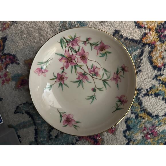 Vintage Lenox Peachtree W 301 Floral Print China Salad Plates - Picture 2 of 6